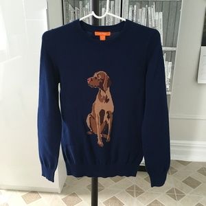 Joe Fresh Dog Vizsla Navy Sweater XS X-Small